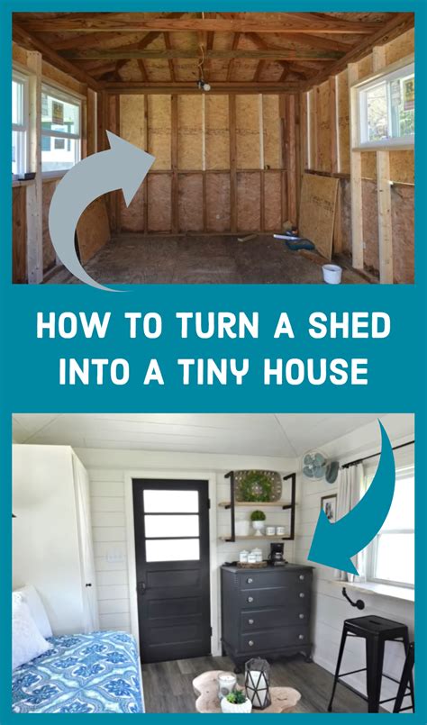 How To Turn Your Backyard Shed Into A Tiny Home Decoomo