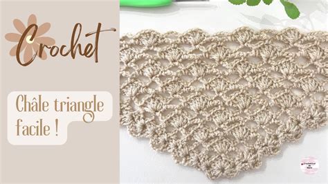 Comment faire un châle triangulaire au crochet Facile et rapide Tuto