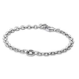 Pandora Signature Pave Bold Sterling Silver Armband C