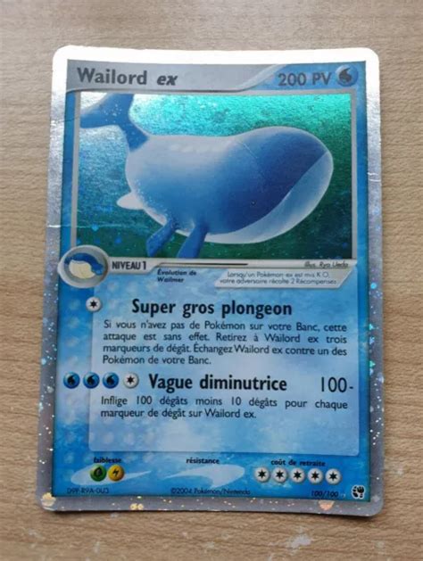 WAILORD EX 200PV 100 100 Holo Carte Pokemon EUR 30 50 PicClick FR