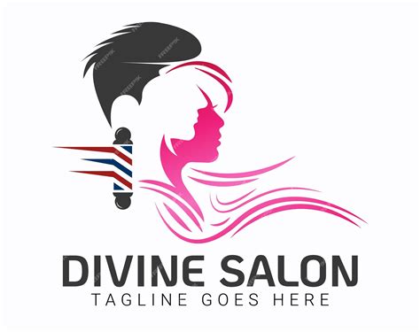 Premium Vector Unisex Hairs And Beauty Salon Logo Design Editable