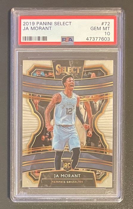 2019 Panini Select 72 Ja Morant Rookie Card PSA 10 Catawiki