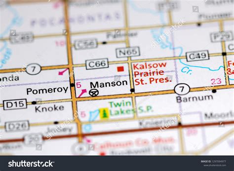 Manson Iowa Usa On Map Stock Photo 1297094977 | Shutterstock