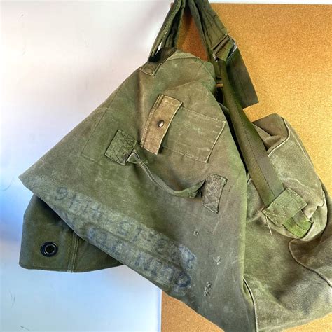 Us Army Duffle Bag Military Vintage Gem