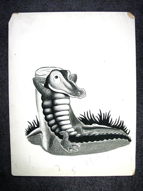 ALLY THE ALLIGATOR CHILDRENS BOOK ILLUSTRATION 1940s – 1950s – Northern ...