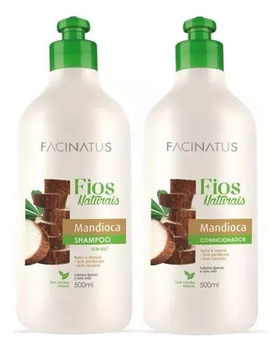 Kit Shampoo E Condicionador Profissional De Mandioca Mercadolivre