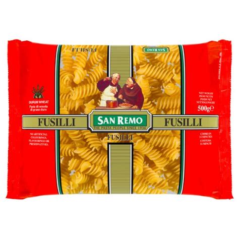 Jual SAN REMO Pasta Fusilli 56 500 Gr Halal ICCV Australia