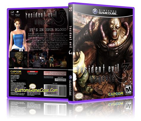 Resident Evil 3 Nintendo Gamecube Gc Empty Custom Replacement Game