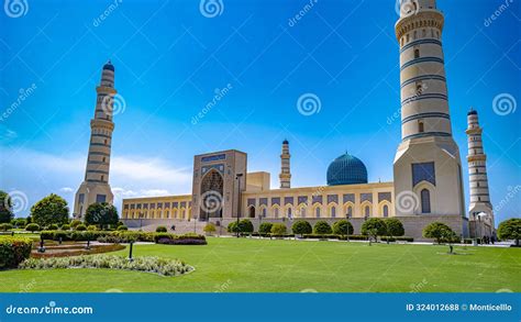 Sultan Qaboos Grand Mosque In Sohar Oman Stock Photo Image Of