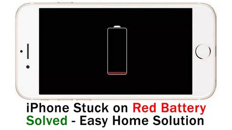 Iphone Stuck On Red Battery Screen Simple Way To Solve Iphone Charging