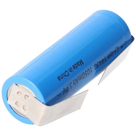 Li Ion Batterij 14430 Met U Vormige Soldeerlippen 1050mAh 3 6V 3 7V