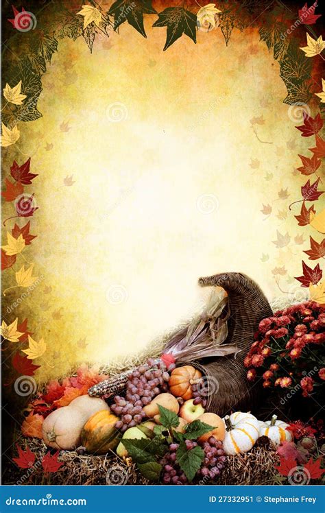 Thanksgiving Cornucopia Stock Image - Image: 27332951