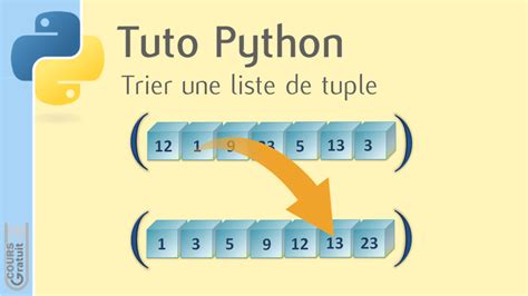 Tuto Python Comment Trier Une Liste De Tuples Tutoriel Python