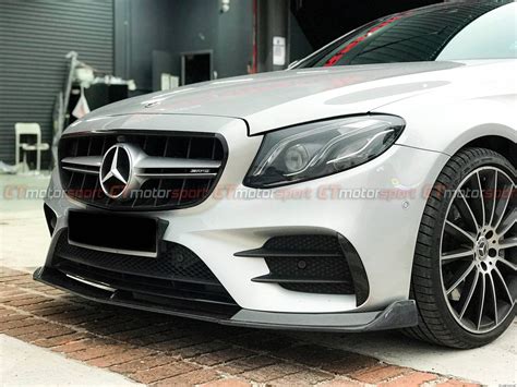 Mercedes Benz E Class W Installed Brabus Carbon Fibre Front Lip