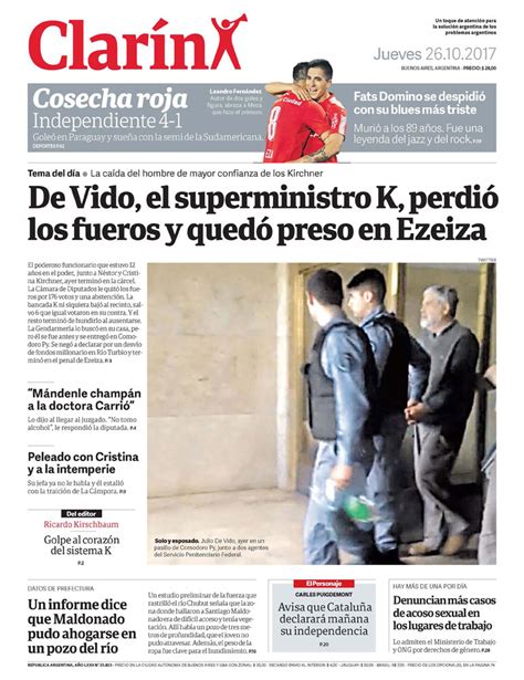 Clarín Jueves 26 De Octubre De 2017 Infobae