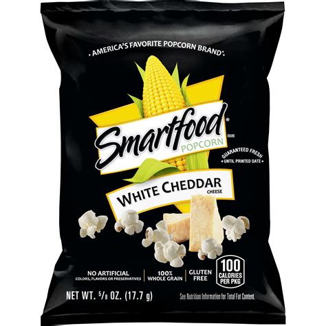 Smartfood White Cheddar Flavored Popcorn 0625 Ounce 40 Ct