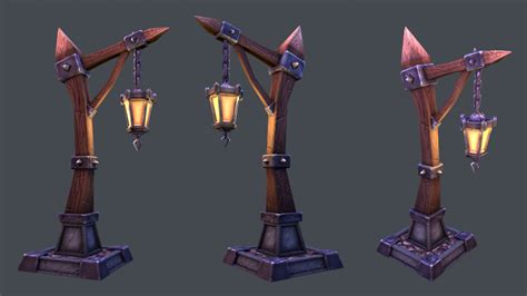 Artstation Streetlamp Tobias Koepp Street Lamp Game Concept Art