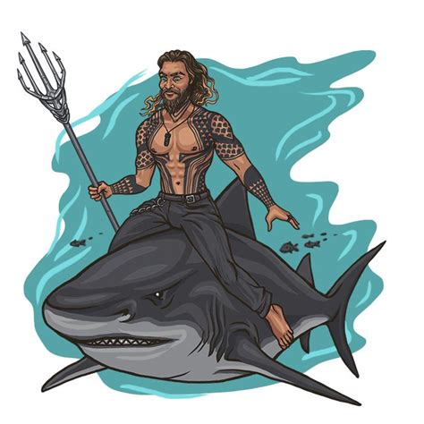 Aquaman Riding A Shark Aquaman Aquaman Dc Comics Avengers Art