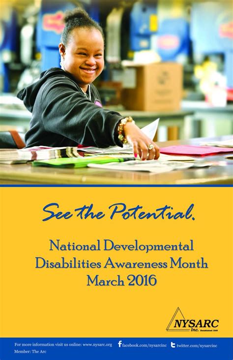 March Is National Developmental Disabilities Awareness Month Saratoga