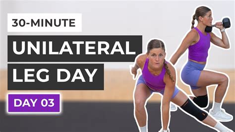 30 Minute Unilateral Legs And Cardio Day 3 YouTube