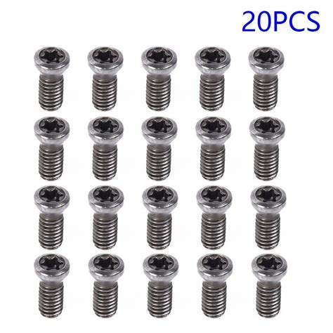 20Pcs Kit M4X10mm Inserts Torx Screw For Replaces Carbide Inserts CNC