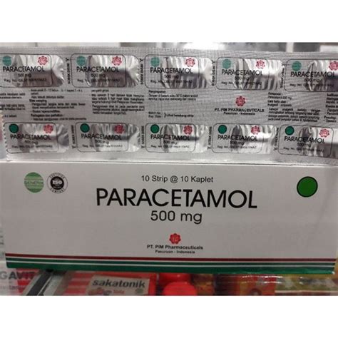 Jual Paracetamol 500mg 1 Strip Isi 10 Tablet Di Lapak Apotek Clover