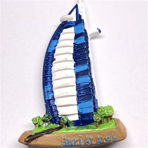 Customised 3D Polyresin Dubai Fridge Magnet For Dubai Tourist Souvenir