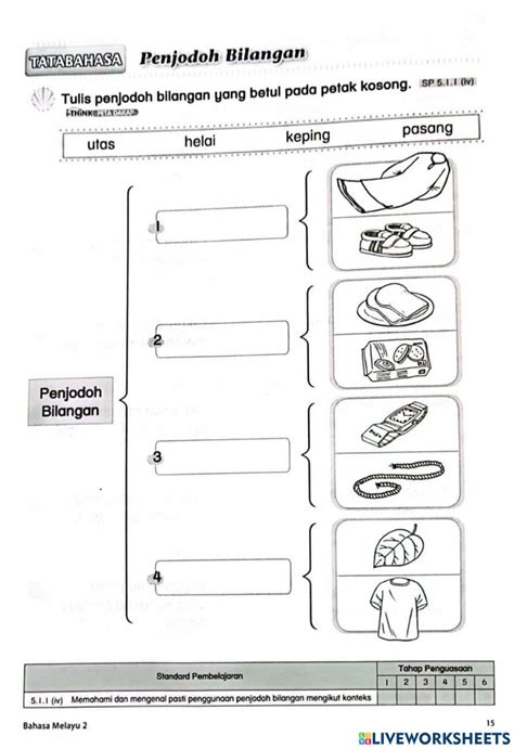 Penjodoh Bilangan Online Worksheet For Tahun 3 Worksheets Online