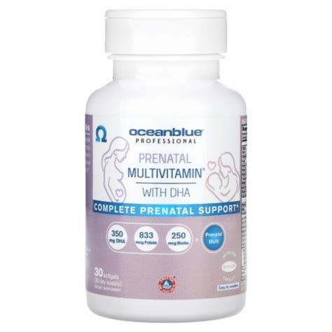 Oceanblue Prenatal Multivitamin With Omega 3 DHA Fish Oil For Pregnant