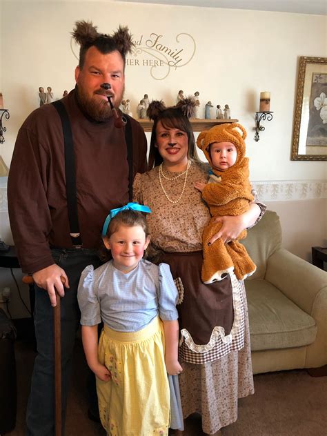 Goldilocks & the 3 Bears Family Costume | Family themed halloween costumes, Bear costume, Family ...