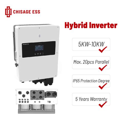 5kw 6kw 8kw 10kw Hybrid Inverter Renewable Power Charger System Single