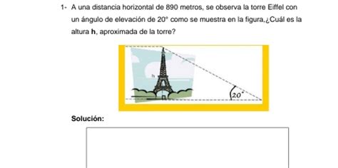 Solved A Una Distancia Horizontal De Metros Se Observa La