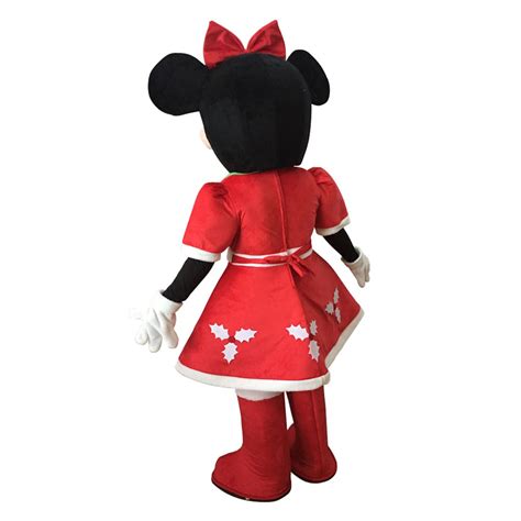 Cosplaydiy Unisex Mascot Costume Minnie Mouse Mascot Costume For