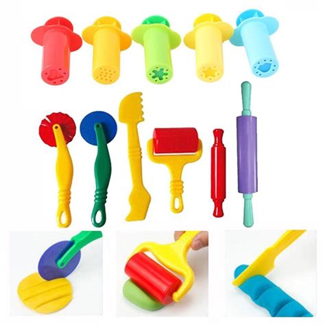 Dough Tools Extrusion Play Set Modelling Clay Extrusion Mold Toy Clay ...