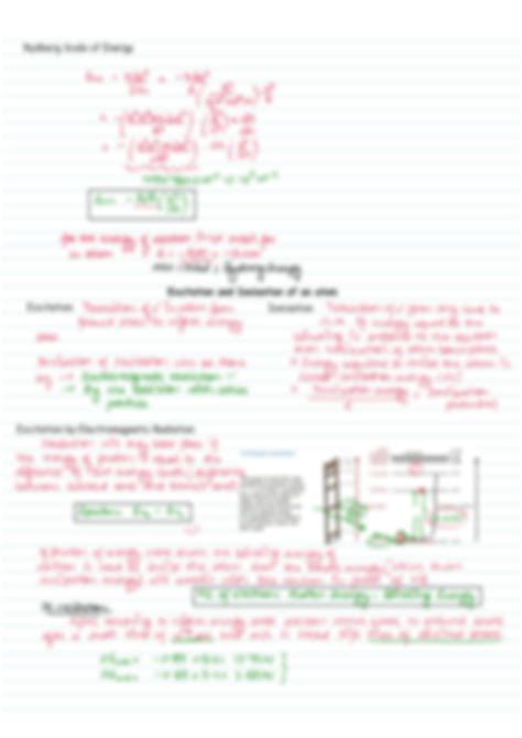 Solution Iit Jee Notes Of Atomic Structure Detailed Handwritten