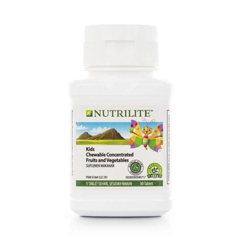 Nutrilite Chewable Concentrated Fruits And Vegetables Kids Amway Shopee