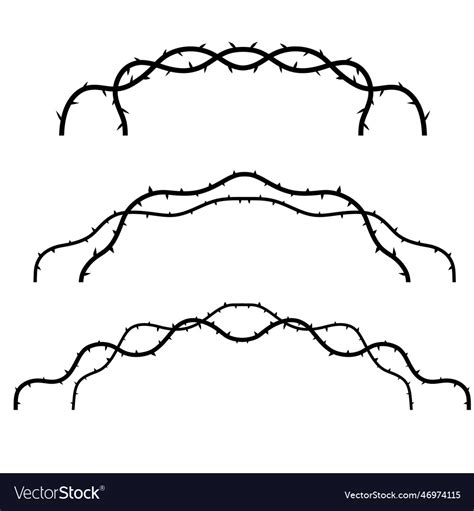 Thorn Branch Or Vine Element Of Tattoo Royalty Free Vector