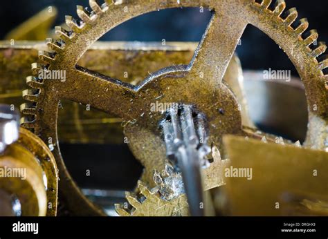 Very old clock mechanism Stock Photo - Alamy