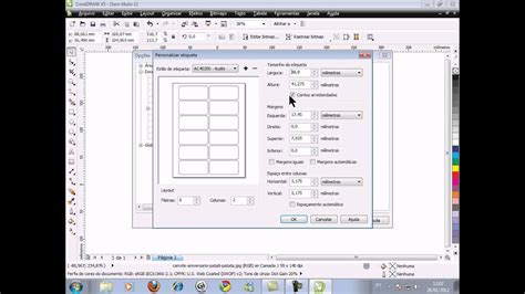 Como Criar Varios Cart Es De Etiquetas No Coreldraw X Youtube