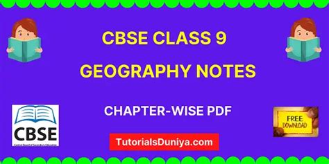 Download Complete Cbse Class 9 Geography Notes Chapter Wise