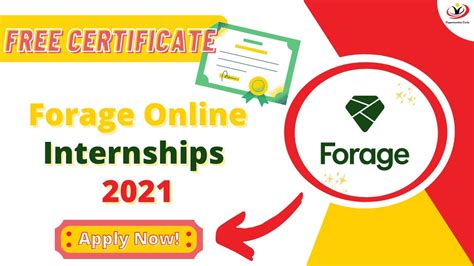 Online Internships Forage Internship Program Free Certificates