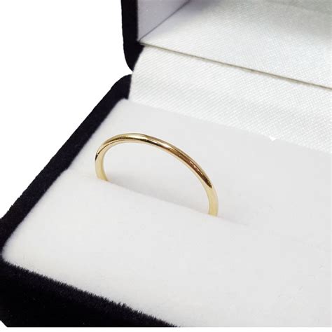 Anillo Mujer Oro 18k Hilo Liso 1 Gramo Casamiento Compromiso Newmar