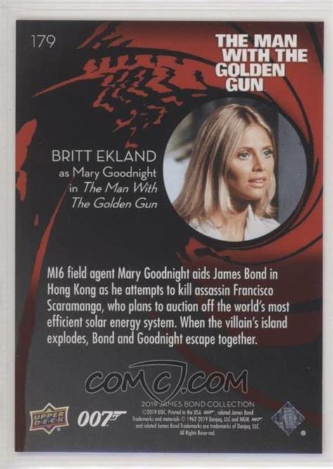 2019 Upper Deck James Bond Collection Base 179 Ssp Britt