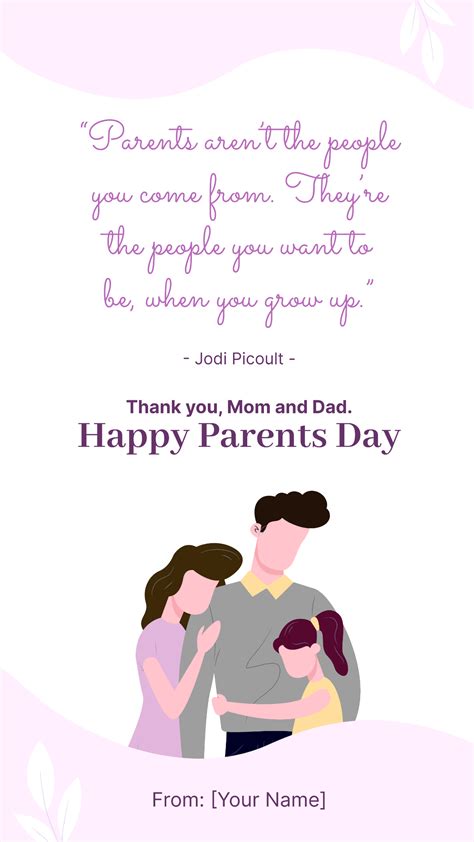 Free Parents Day Quotes from Daughter Template - Edit Online & Download ...