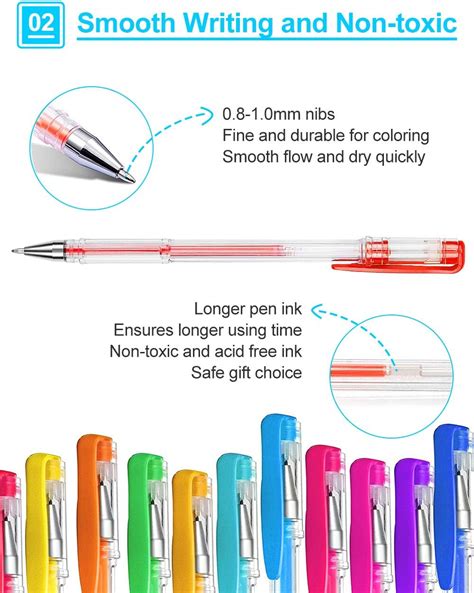 Bolígrafos de gel para colorear adulto innhom 120 colores gel Pen Set