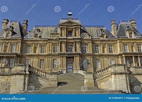 Maison Laffitte France 3 De Abril De 2017 Castelo Fotografia