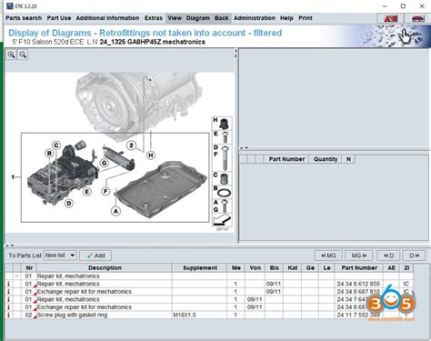 Téléchargement gratuit 2019 10 Catalogue BMW ETK