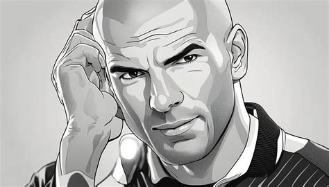 Zinedine Zidane Coloring Pages Free Printable Sheets