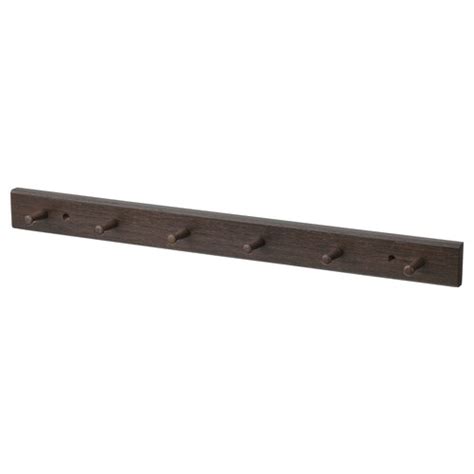 HÖvolm Rack With 6 Knobs Dark Brownwood Ikea Ca