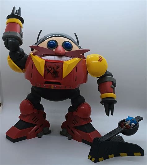 Sonic The Hedgehog Giant Eggman Robot Battle Set Open Box